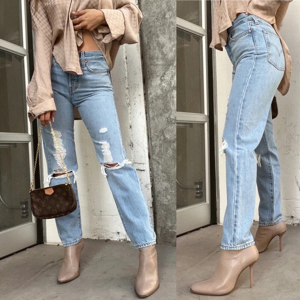 NWT Levi's Wedgie Icon‎ Jeans Distressed Size 29
